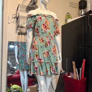 Floral Off-Shoulder Dress